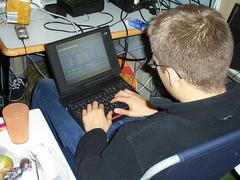 Oliver am QSOs loggen