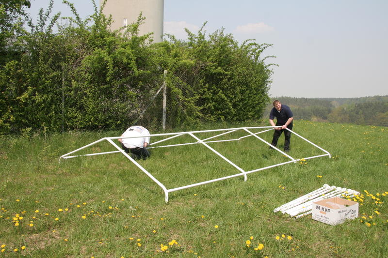 man kann ein Dach erkennen die 1.