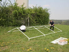 man kann ein Dach erkennen die 1.